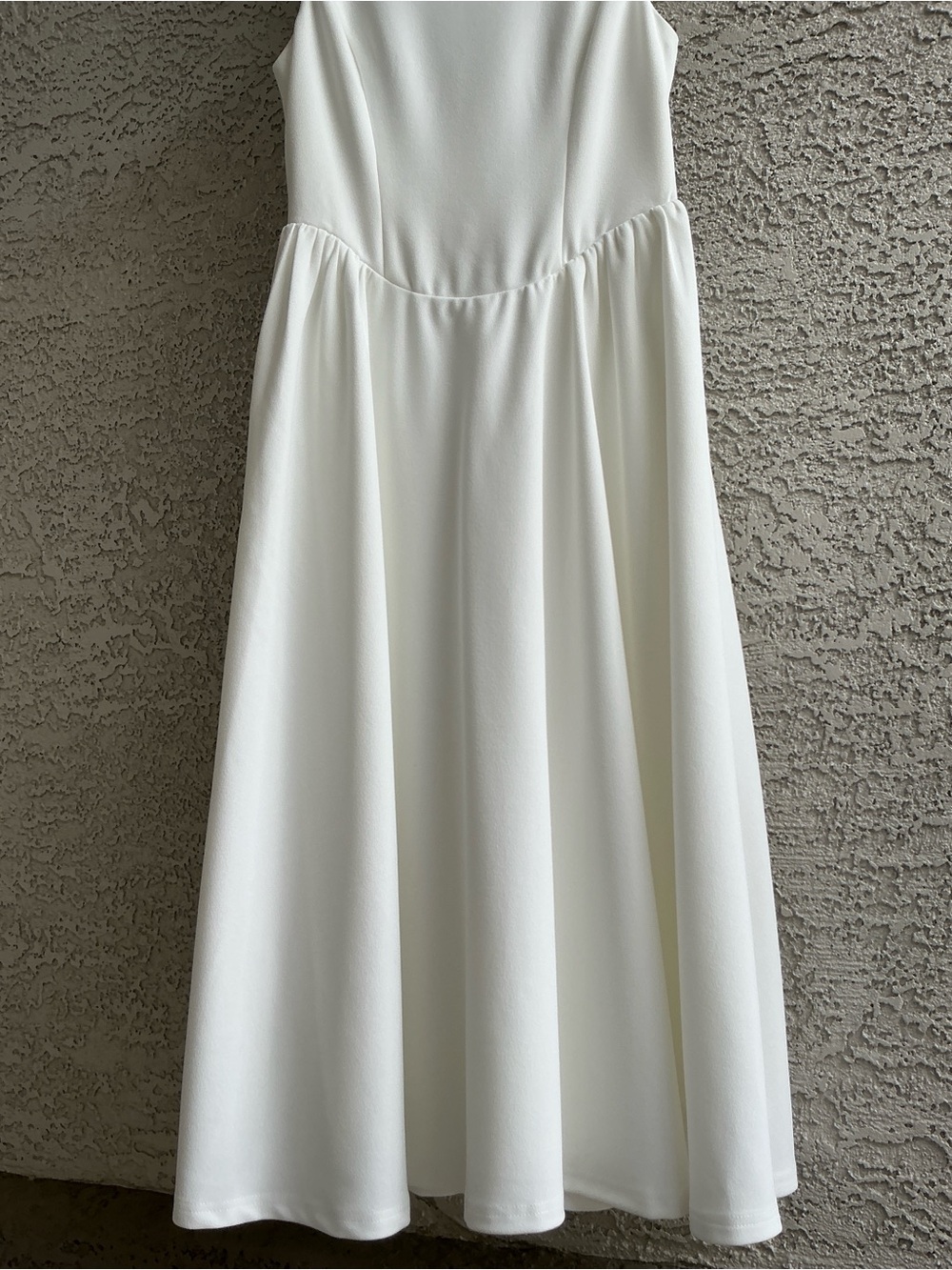 NWOT Lulu’s Kenly White Boat Neck Cutout Midi Dress Medium Chic Coastal Vacation - Picture 10 of 11